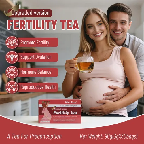 Miniatura 2 de Wins Town Té de fertilidad para mujer, 30 bolsas de té Preconception Bebida herbaria, apoya la ovulación, el equilibrio hormonal y la reproducción
