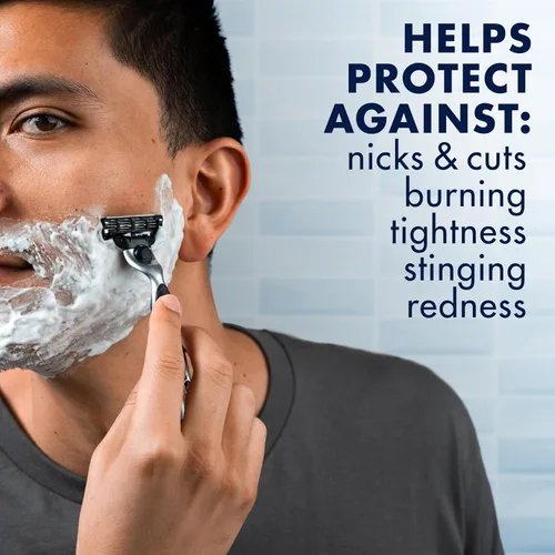 Miniatura 3 de Gillette Gel de afeitado hidratante Series 3X, 6 unidades, 7 onzas cada uno, lubricación para proteger contra la irritación, azul-blanco, 7 onzas