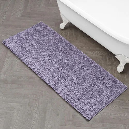 Miniatura 52 de Laura Ashley Tapete de baño de chenilla Astor 100% poliéster Decoración de baño premium Lavable a máquina Respaldo TPR Mide 17 x 24 Aqua