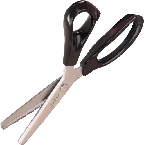 Miniatura 7 de Hui Tong Tijeras Rosadas Fuertes y Afiladas, Tijeras Rosadas para Tela, Tijeras de Borde Serrado y Festoneado para Tela, 3mm, 5mm, 7mm