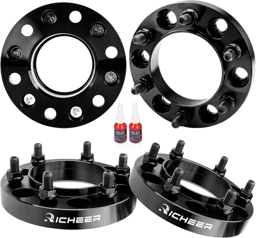 Richeer Espaciadores de rueda centrados de cubo de 1 pulgada 6x5.5 con para Tacoma 4Runner Tundra Fortuner Ventury GX470 GX460, 4 espaciadores de