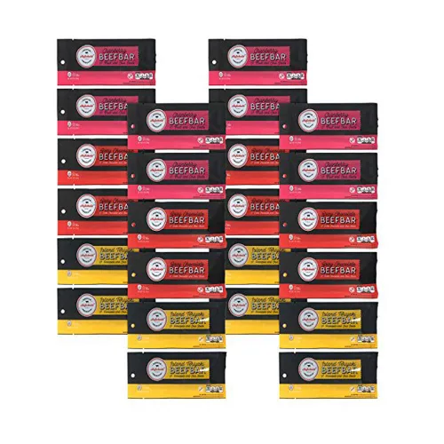 Miniatura 12 de Aufschnitt Barras de res de arándano con frutas reales y semillas de chía Certificado Glatt Kosher Sin gluten, sin nitritos, 24 qt.