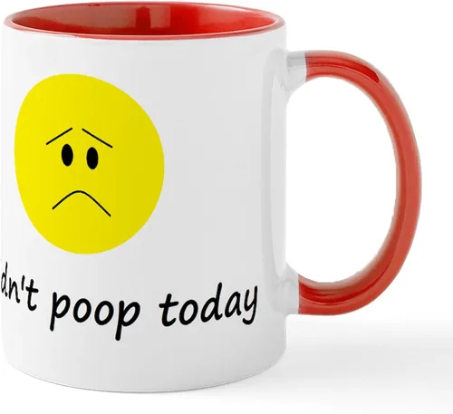 Miniatura 55 de CafePress Time To Poop Mugs Taza de café de cerámica de 11 oz (11.0 fl oz)