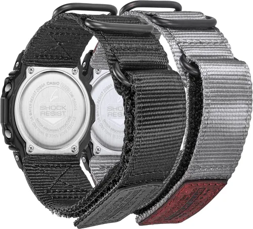 Miniatura 10 de Correa de reloj de repuesto de 0.630 in para Casio GA-100/100C/110/120/135/140/150/200/201/300/310/400/700/710/710/735/800/2100/2110, diseño