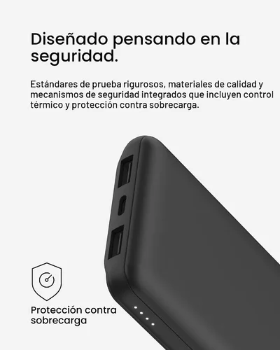 Miniatura 10 de Belkin Cargador Portátil - Paquete de Batería de Banco de Energía de 3 Puertos de 15W con Batería de 10000mAh - Carga Rápida para iPhone, Teléfono