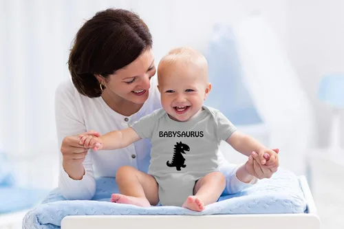 Miniatura 6 de AW Fashions Babysaurus - Baby Dino RawrSome T-Rex - Little Minisaurus - Lindo body de bebé de una pieza