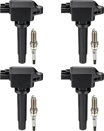 Miniatura 29 de BDFHYK Paquete de bobina de encendido y bujías de iridio compatibles con Audi Volkswagen 2.0L L4 4.2L V8 para UF575 PFR7S8EG, juegos de 4