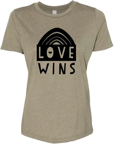 Miniatura 22 de Cute Women's Screen Printed Crew Neck Tee, Shirts With Sayings, Dusty Blue or Olive