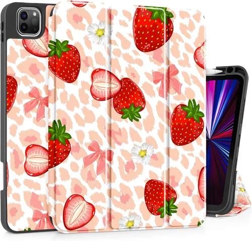 Miniatura 12 de May Chen Funda para iPad Pro de 11 pulgadas (4ª, 3ª, 2ª y 1ª generación) 2022 2021 2020 2018, soporte triple + soporte para lápiz + encendido
