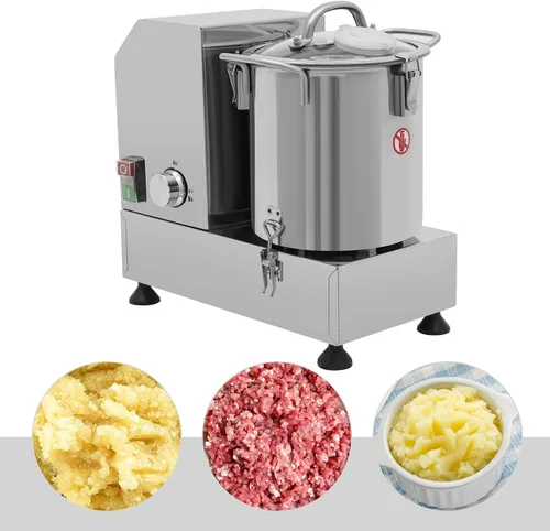 Miniatura 6 de Procesador de alimentos comercial, máquina eléctrica de 1200 W, 2800 rpm, velocidad ajustable, procesador de verduras de acero inoxidable de 5.45