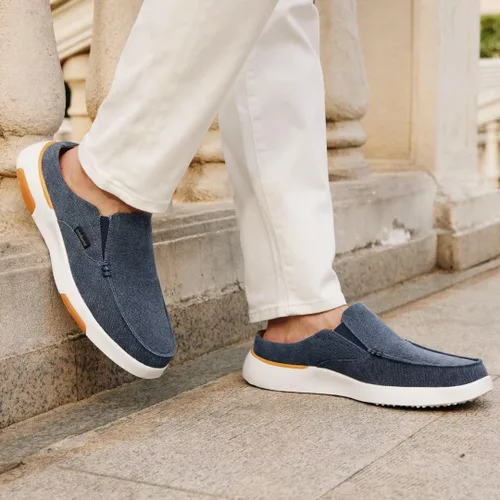 Miniatura 2 de OrthoComfoot Mocasines ortopédicos sin cordones para hombre zapatos para caminar con soporte del arco: pantuflas casuales para fascitis plantar