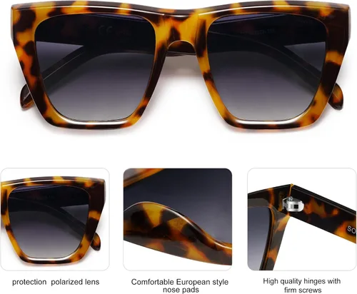 Miniatura 4 de SOJOS - Gafas de sol de moda para mujer y hombre