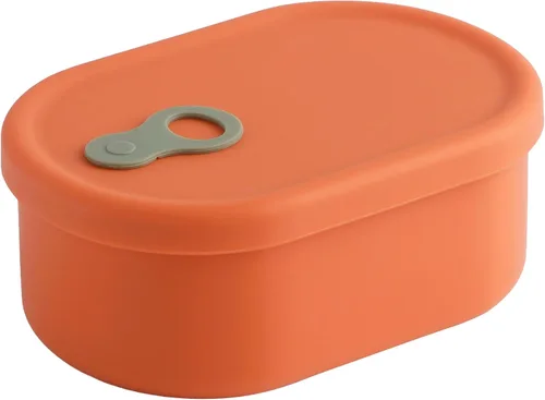 Recipiente hermético de silicona prémium hecho en Corea con ventilación de vapor, sin BPA, a prueba de fugas, apto para microondas y congelador, 1