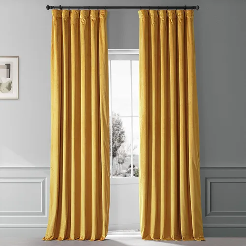 Miniatura 11 de HPD Half Price Drapes Signature - Cortinas opacas de terciopelo extra anchas para dormitorio (1 panel), 100 pulgadas de ancho x 84 pulgadas de Verde