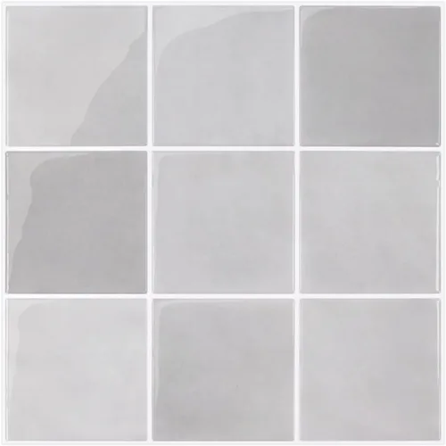 Miniatura 19 de Commomy Azulejos adhesivos negros más gruesos para despegar y pegar - 10 piezas de 12.0 x 12.0 pulgadas - Azulejos adhesivos 3D para salpicaduras