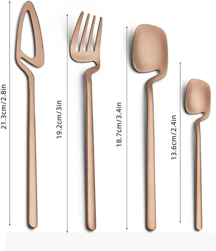 Miniatura 7 de NUEVO Juego de cubiertos de 120 piezas con utensilios para servir para 30, cubiertos de acero inoxidable de grado alimenticio para el hogar