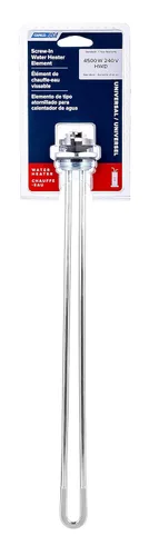 Miniatura 5 de Camco 02342/02343 elemento calefactor de agua plegable con tornillos, 4 500 vatios, 240 voltios, alta densidad en vatios