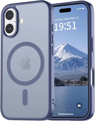 Miniatura 69 de vnnink para iPhone 12 y iPhone 12 Pro, funda de teléfono celular translúcida con protección contra caídas de grado militar, mate magnética