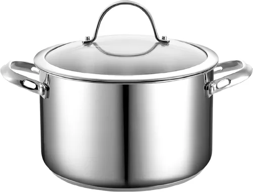 Miniatura 2 de Cooks Standard Olla de acero inoxidable de 6 cuartos con tapa y olla clásica de acero inoxidable de 8 cuartos de galón con tapa, 8 cuartos de galón