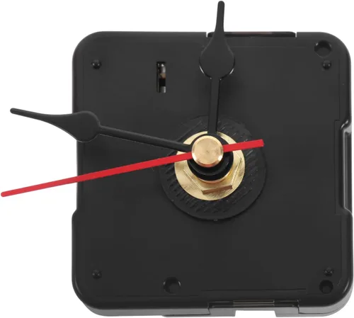 Hemobllo Kit de reemplazo de movimiento de reloj de pared a pilas con mecanismo de cuarzo silencioso y manecillas de reloj para reparación de