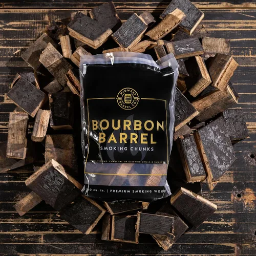 Miniatura 6 de Midwest Barrel Co. Bolsa de trozos de madera para barbacoa humeante de barril de bourbon - Trozos auténticos de madera de roble blanco americano