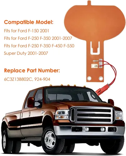 Miniatura 6 de Contacto de bocina 924-904 compatible con Ford F-150 F-250 F-350 F-450 F-550 Super Duty 2001-2007, almohadilla de contacto de bocina de repuesto