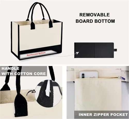 Miniatura 61 de BeeGreen Bolsa personalizada para mujeres, mamá, profesora, amigas, hermana, bolsas de regalo con bolsa de Comestic
