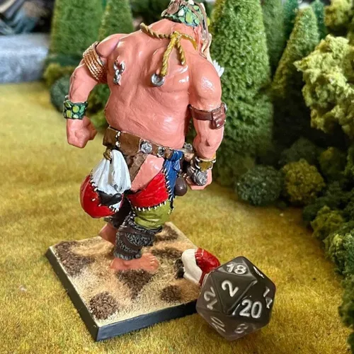 Miniatura 7 de Gigante 1 Ogro Troll en miniatura pintado Orcos Goblins Gargant Batallas de fantasía El Viejo Mundo Oldhammer 1.102 in