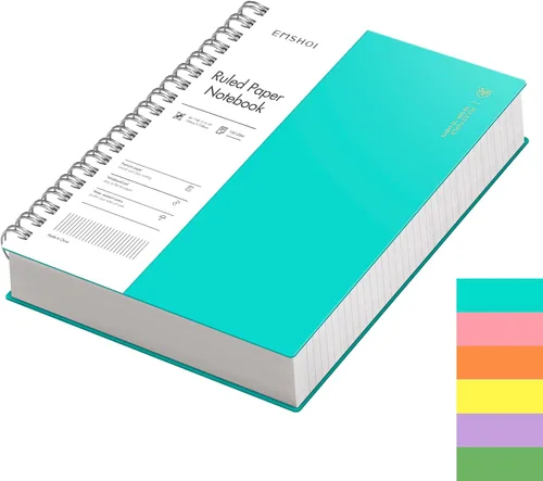 Miniatura 39 de EMSHOI Cuaderno de espiral A4 con rayas universitarias, 11.2" X 8.27", 300 páginas/150 hojas, páginas perforadas fáciles de rasgar, papel grueso