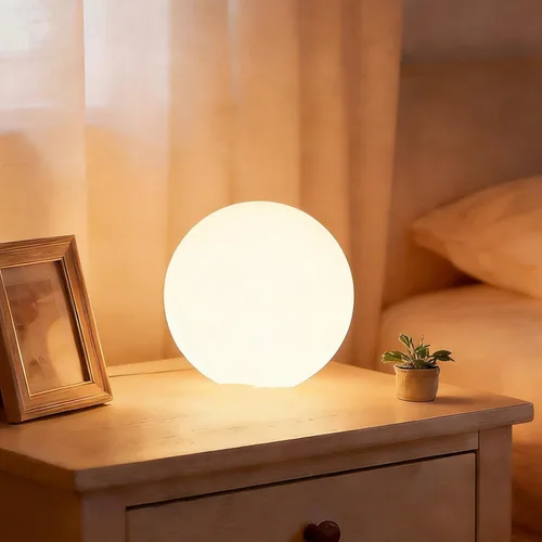 shumi Lámpara de mesa de jardín de bola de luz de 6 pulgadas LED para exteriores con 16 colores RGB y luz de globo regulable con control remoto,
