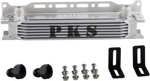 Miniatura 7 de Kit de soporte de montaje para enfriador de aceite de 16 filas 10AN con placa apilada para motor, enfriador de aceite de transmisión de aluminio