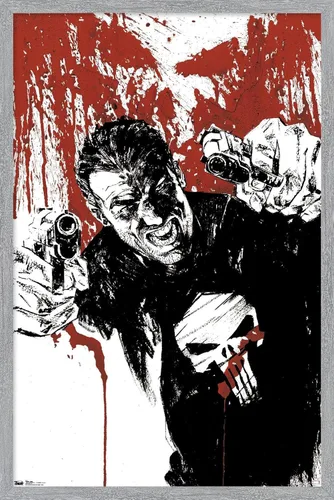 Miniatura 11 de Trends International Marvel Comics - Póster de pared de The Punisher - Pistols, 22.375 x 34 pulgadas, versión premium sin marco