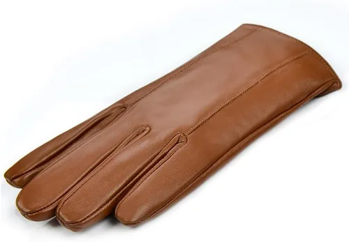 Miniatura 17 de MGGMOKAY Guantes de cuero para hombre, guantes de invierno de piel de oveja con forro