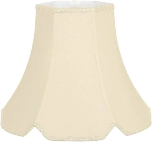 Miniatura 6 de Royal Designs - Pantalla hexagonal con muescas en V, oro antiguo, 5 x 10 x 9.5 pulgadas