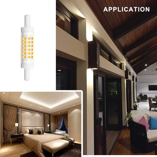 Miniatura 7 de Bonlux Bombilla LED R7S regulable de 3.071 in - Reflector LED J78 T3 R7S de doble extremo - 5 W (equivalente a bombilla halógena de 45 W) blanco
