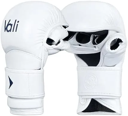 Miniatura 5 de Vali Lancer Leather Hybrid MMA Sparring Gloves 7oz