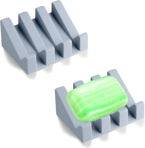 Miniatura 34 de Jabonera, soporte para pastilla de jabón para ducha, para baño, cocina, bañera, fácil de limpiar, mantiene el jabón seco, extiende la vida del jabón