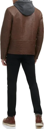Miniatura 2 de Levi's Chaqueta Racer con capucha de piel sintética para hombre