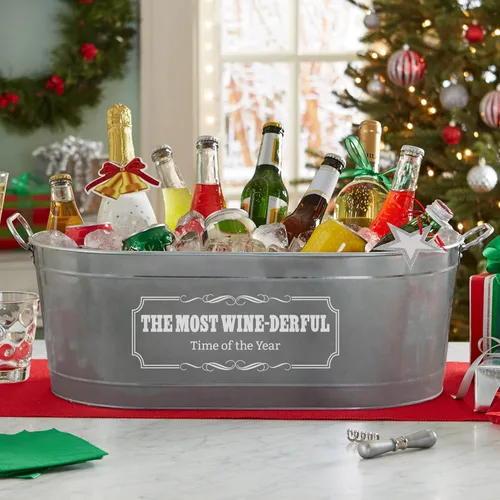 Miniatura 3 de Let's Make Memories Crea tu propia bañera de bebidas personalizada con soporte, tina de bebidas personalizada, esencial de entretenimiento único
