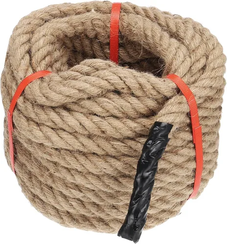 Miniatura 18 de PATIKIL Cuerda de yute de 1-1/2 pulgadas x 100 pies, cuerda de yute trenzada de manila, cuerda de yute gruesa natural, cuerda de arpillera