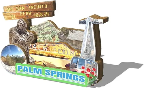 Miniatura 2 de Imán de madera para nevera con diseño de palmeras de Estados Unidos, 3D, atracciones coleccionables, recuerdos, decoración hecha a mano 2