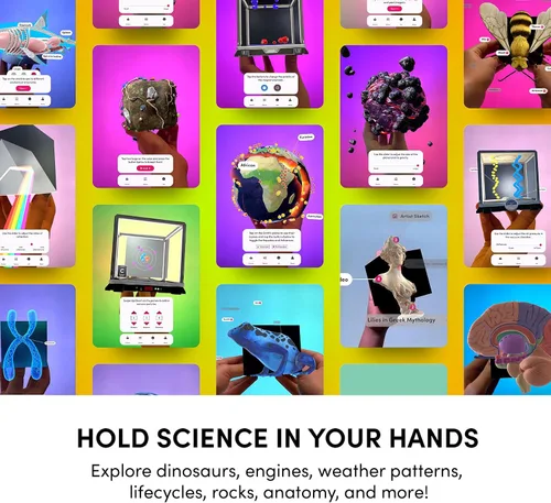 Miniatura 3 de Merge Cube juguete STEM - ¡Mantén experimentos científicos digitales en tu mano! Más de 1000 objetos 3D y más de 100 simulaciones interactivas
