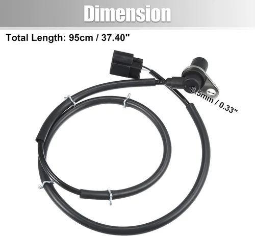 Miniatura 4 de uxcell Sensor de velocidad ABS delantero derecho para MITSUBISHI PAJERO III para PAJERO III para MITSUBISHI PAJERO IV No.MR407269/MR569412/4670A190