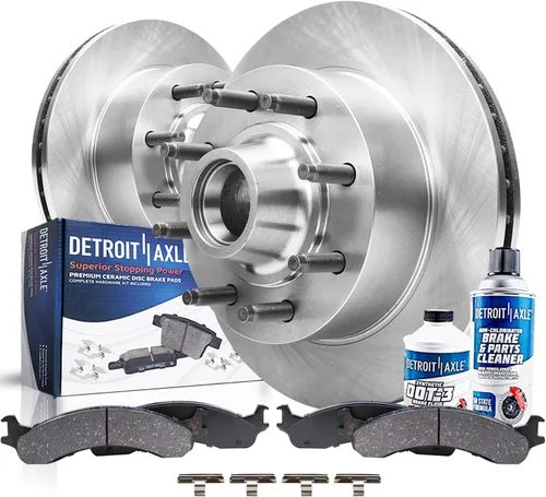 Miniatura 16 de Detroit Axle - Kit de freno delantero de 6 piezas para Honda CR-V 2002, 2003, 2004, rotores de freno de disco, pastillas de freno de cerámica