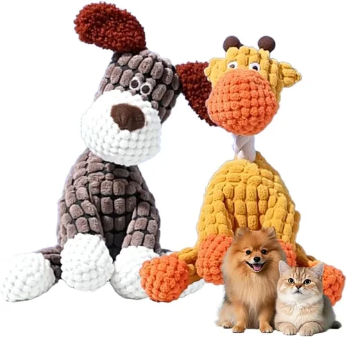 Miniatura 9 de KAMOJI 2026 Nuevos Juguetes para Perros, Bola de Perro Chirriante Recargable con Sonido Hablante, Juguetes de Felpa Indestructibles para Perros