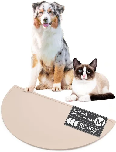 Miniatura 9 de Should We Go? Tapete de silicona impermeable para comida de mascotas, antideslizante, a prueba de derrames, tapetes de alimentación para pisos
