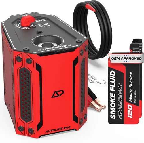 Miniatura 11 de AutoLine Pro HyperSmoke™ Máquina de humo para automóviles, comprobador de fugas de vacío EVAP – Presión ajustable – Líquido de humo aprobado por OEM