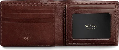 Miniatura 6 de Bosca Cartera de piel de crédito para hombre con pasaporte de identificación