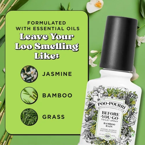 Miniatura 6 de Poo-Pourri Before-You-Go - Aerosol para inodoro, Bamboo Rain, 2 onzas líquidas, hasta 100 usos, desodorante para baño con aceites esenciales