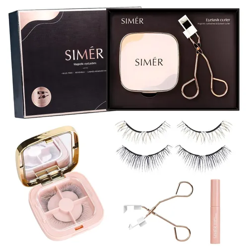Pestañas magnéticas dobles con aplicador, pestañas postizas suaves y esponjosas, aspecto natural de visón, 4D, reutilizables, no necesitan
